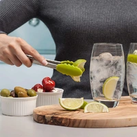 Zeal Tongs 7" Silicone Head Lime