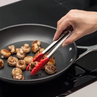 Zeal Tongs 7" Silicone Head Red