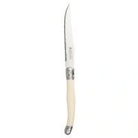 LAGUIOLE STEAK KNIFE BLOCK SET 6 IVORY