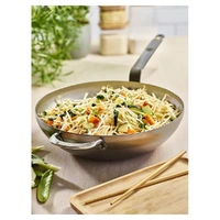 Wok Rounded with Handle Mineral B Ø32