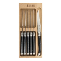 LAGUIOLE STEAK KNIFE SET 6 BLACK