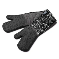 Zeal Oven Glove Print Black