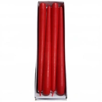 250mm Unwrapped Taper -Red (12pk)