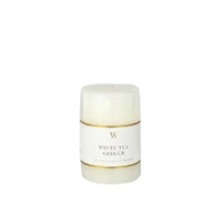 50x75mm W-scented Range Cylinder Candle -White Tea and Ginger