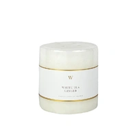 90x90mm W-scented Range Cylinder Candle -White Tea and Ginger
