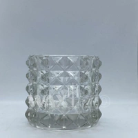 Waxglo Glass Tealight Holder (12) 72x65mm Textured Glass