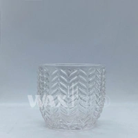 Waxglo Glass Tealight Holder (12) 55x65mm Textured Glass