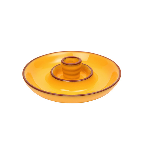 Sintra Glazed Terracotta Olive Dish - Oc