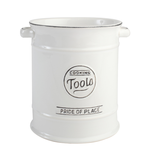 PP WHITE UTENSILS JAR