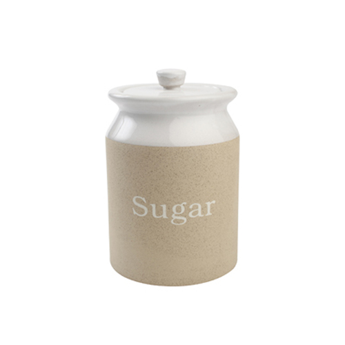 STONE WHITE SUGAR JAR