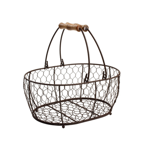 RUSTIC WIRE MEDUM BASKET