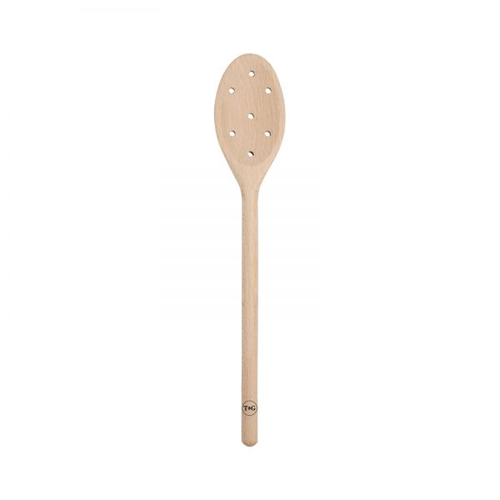 T&G SPOON WITH HOLES BEECH 300MM