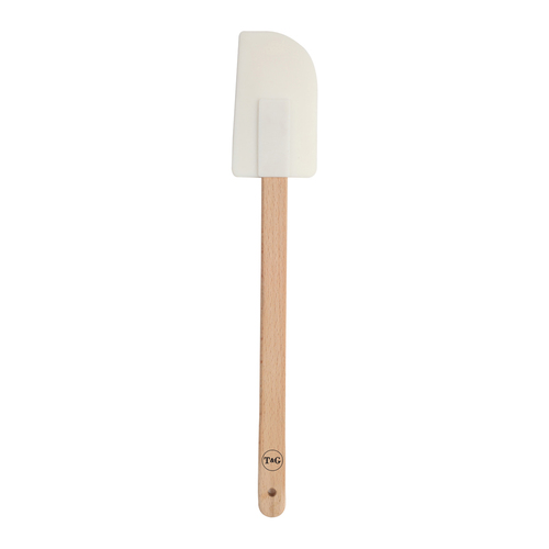 T&G SILICONE SPATULA WHITE 285MM