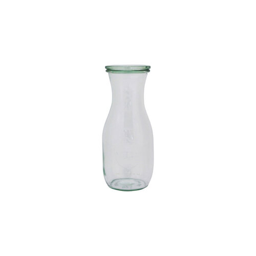 WECK BOTTLE GLASS JAR WITH LID 530ML