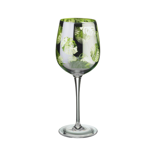 ARTLAND TROPICAL LEAVES WINE GLASS (2)
