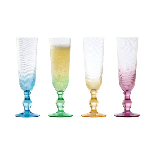 ASD SWIRL FLUTES MIXED SET OF 4