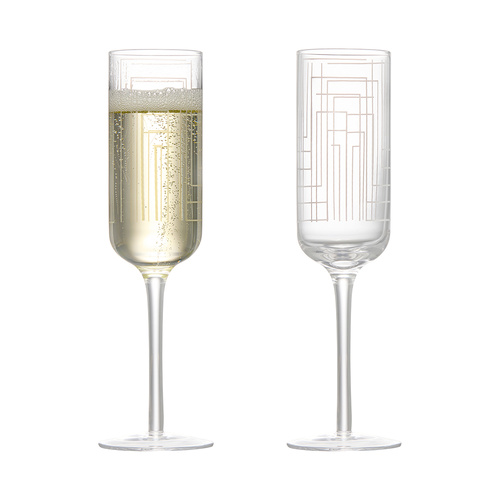 ASD MAZE CHAMPAGNE FLUTES SET OF 2