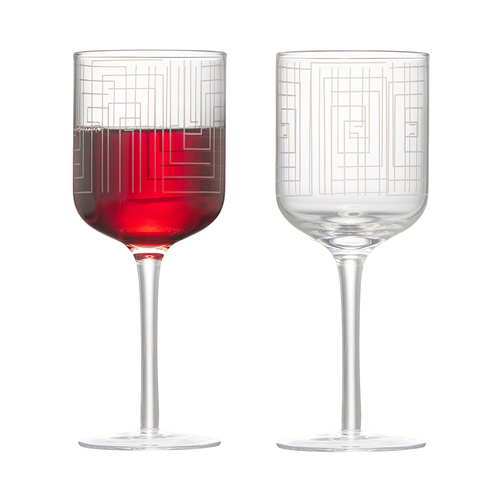ASD MAZE WINE GLASSES SET OF 2