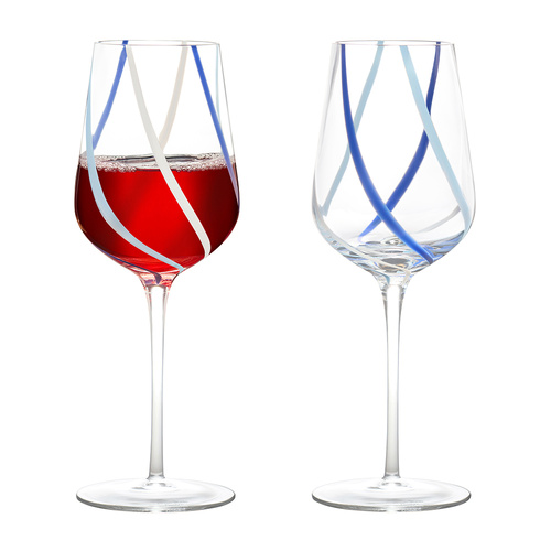 ASD RIO WINE GLASSES AZURE SET OF 2