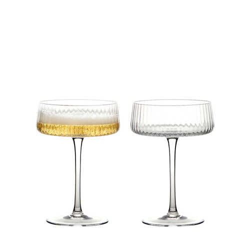 ASD EMPIRE CHAMPAGNE SAUCER CLEAR (SET 2