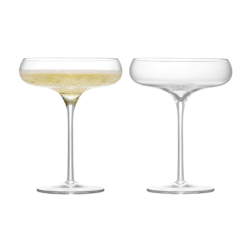 ASD JUNO CHAMPAGNE SAUCERS SET OF 2