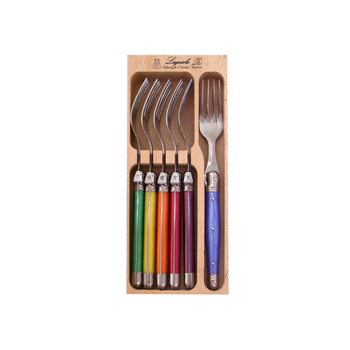 VERDIER FORK SET 6 COLOURED PRL