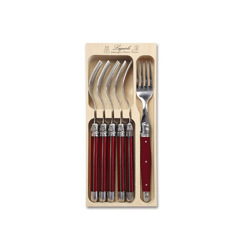 VERDIER FORK SET 6 RED 