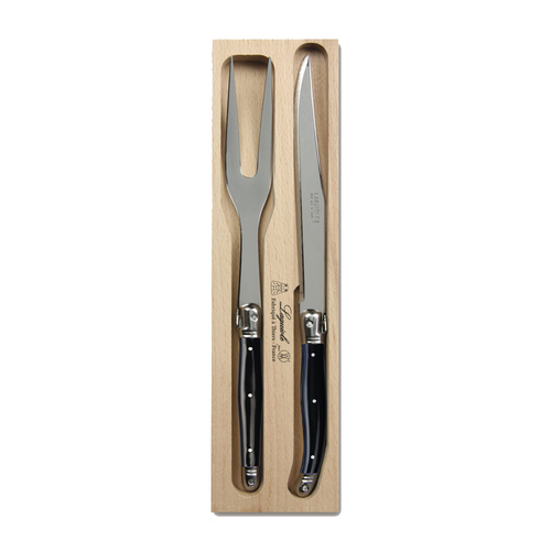 VERDIER CARVING SET BLACK