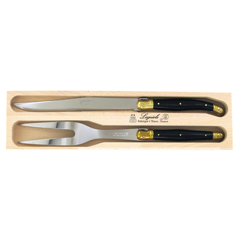 VERDIER CARVING SET BRASS