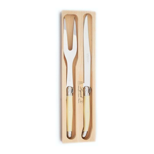 VERDIER CARVING SET IVORY