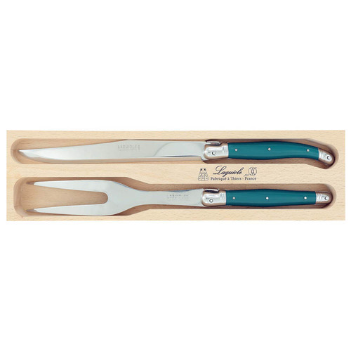 VERDIER CARVING SET TEAL