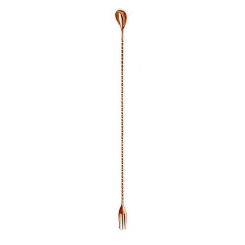 TRIPLE SPEAR MIXING SPOON 40CM COPPER