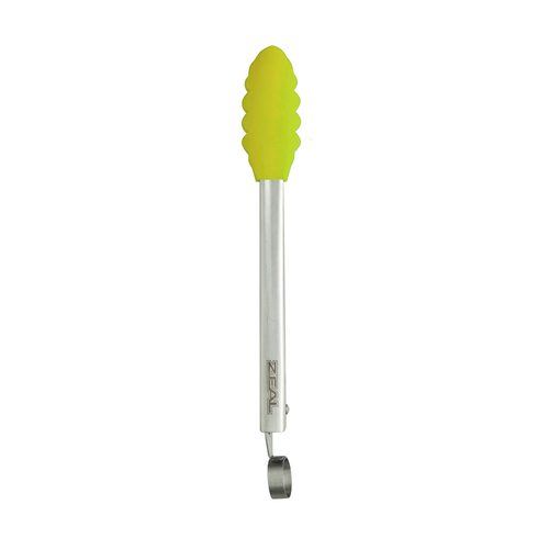 ZEAL TONGS 10" SILICONE HEAD GREEN