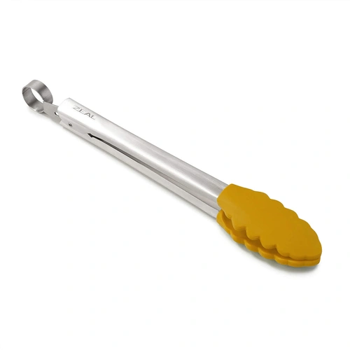 Zeal Tongs 10" Silicone Head Mustard