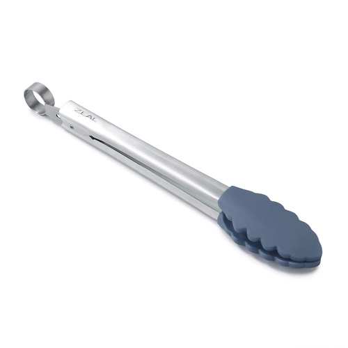 Zeal Tongs 10" Silicone Head Petrol