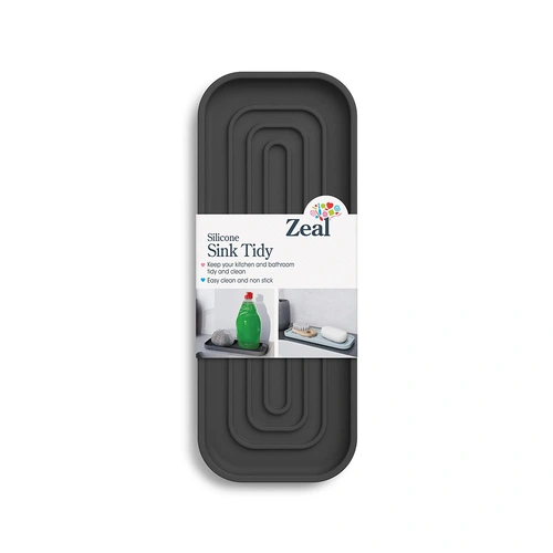 ZEAL SILICONE SINK TIDY DARK GREY