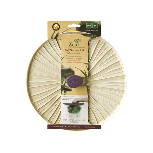 ZEAL MUSHROOM LID 23CM CREAM