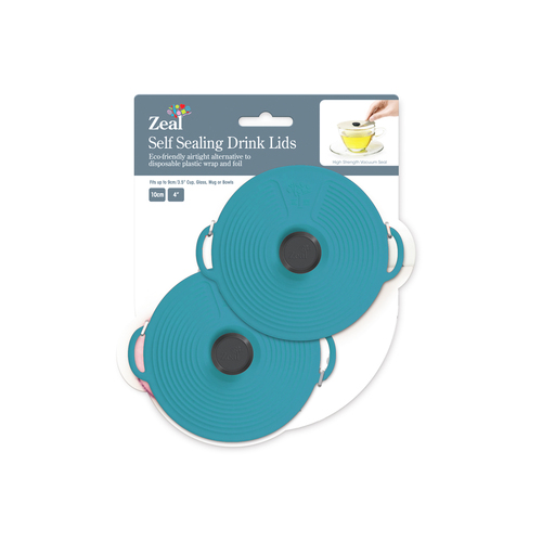 ZEAL BRIGHT LID 10CM SET OF 2 AQUA