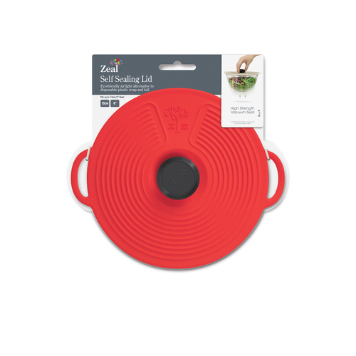 ZEAL BRIGHT LID 15CM RED