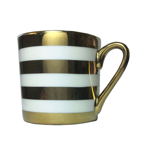 BIA STRIPES MUG GOLD