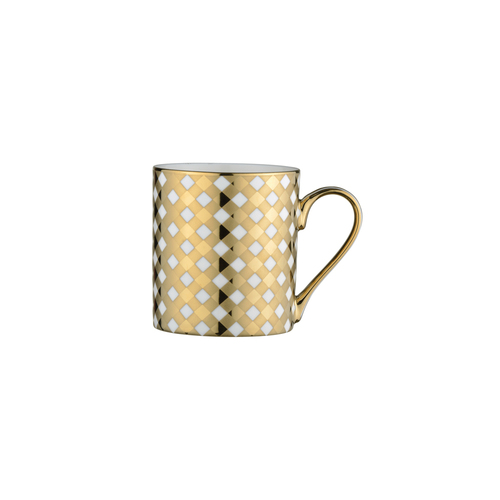 BIA TARTAN ESPRESSO MUG GOLD