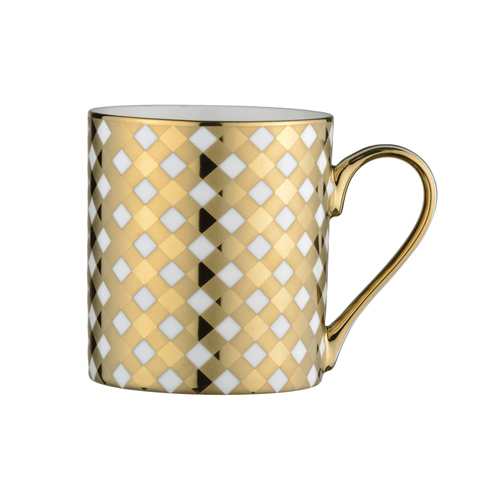 BIA TARTAN MUG GOLD