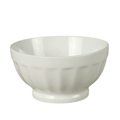 BIA LATTE BOWL RIBBED WHITE 450ML/16 OZ