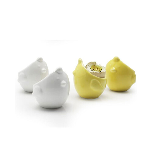 BIA SET 4 CHICK EGG CUPS ASSORTED
