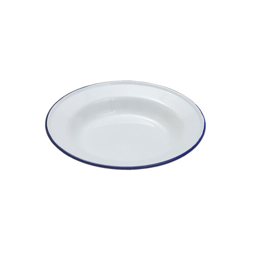 FALCON SOUP PLATE ENAMELWARE WHITE 22CM