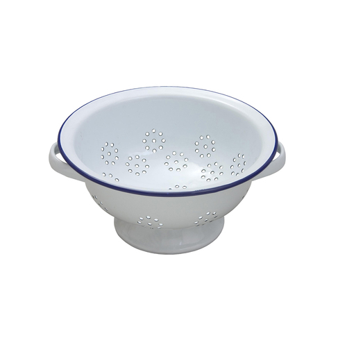 FALCON COLANDER ENAMELWARE WHITE 24CM