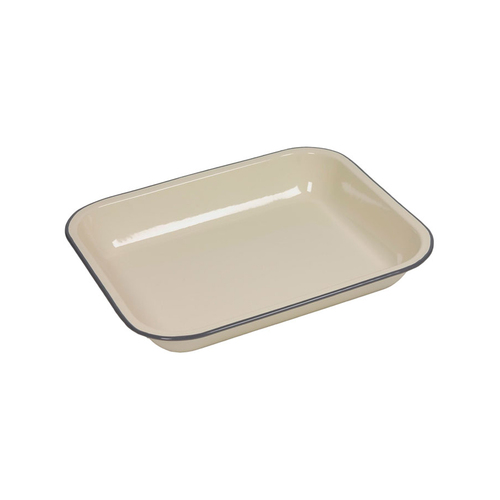 FALCON BAKE PAN ENAMELWARE CREAM 28CM