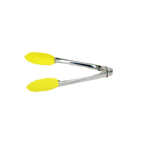 TONG 18CM SILICONE HEAD YELLOW