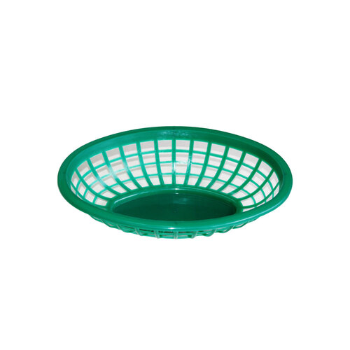 OVAL BASKET GREEN 20CM