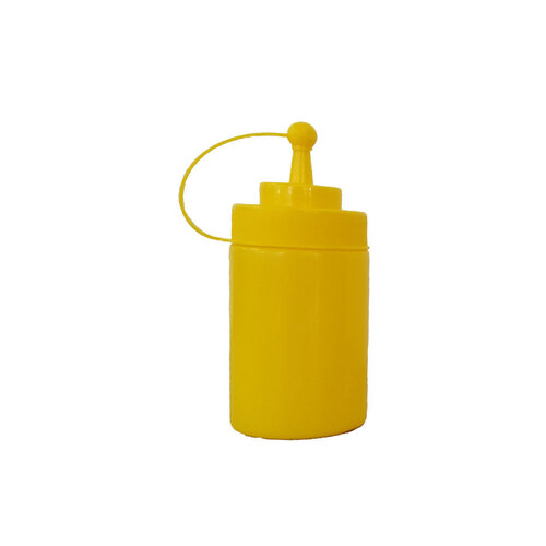 YELLOW WIDE MOUTH SQUEEZE BOTTLE 470ML